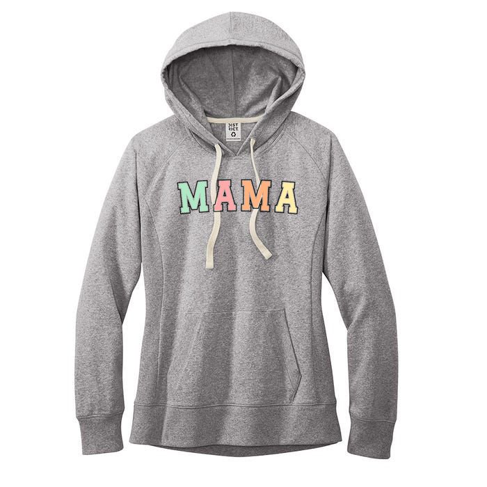 Mama Varsity Cute Mothers Day Women's Fleece Hoodie