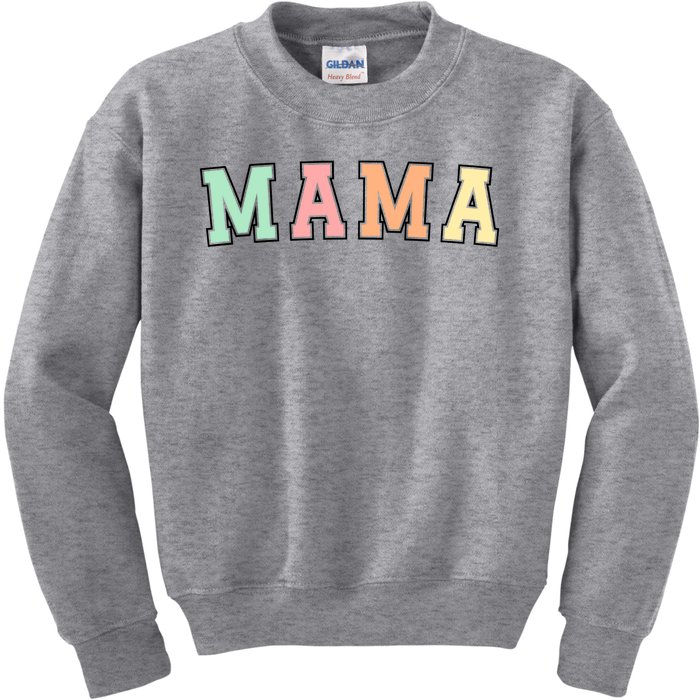 Mama Varsity Cute Mothers Day Kids Sweatshirt