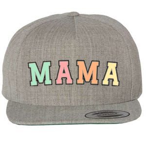 Mama Varsity Cute Mothers Day Wool Snapback Cap