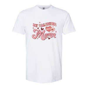 My Valentine Calls Me Mama Valentine Day Gift For Mother's Day Softstyle CVC T-Shirt