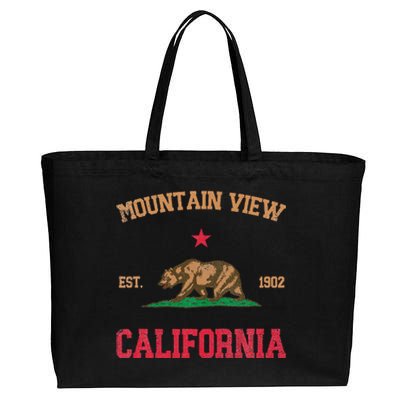 Mountain View California Cotton Canvas Jumbo Tote