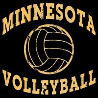 Minnesota Volleyball Classic Vintage Distressed Button