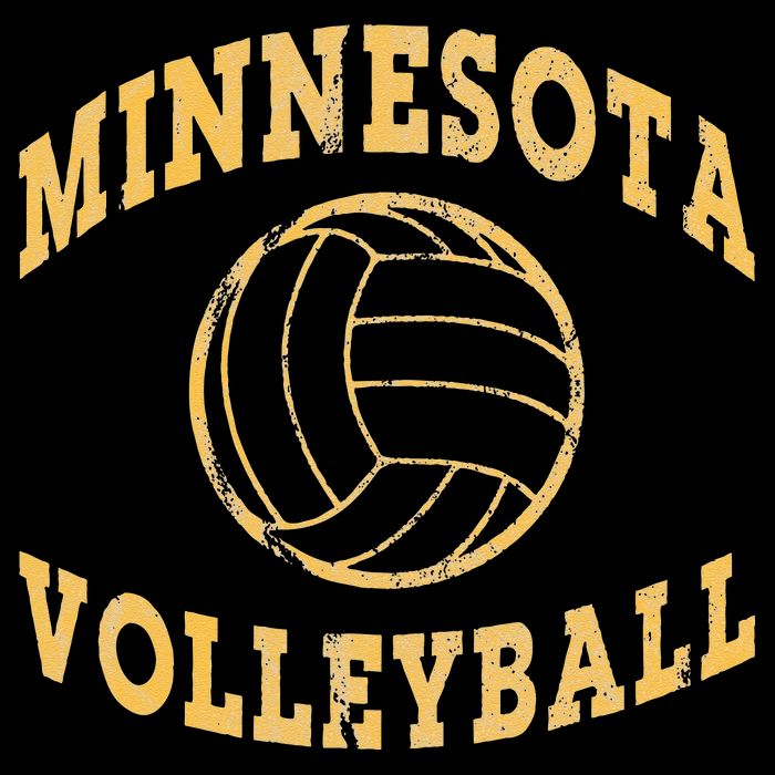Minnesota Volleyball Classic Vintage Distressed Button