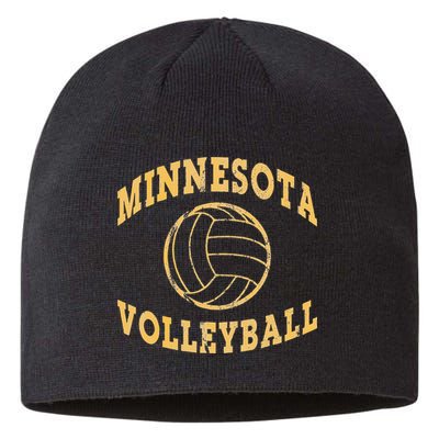 Minnesota Volleyball Classic Vintage Distressed Sustainable Beanie