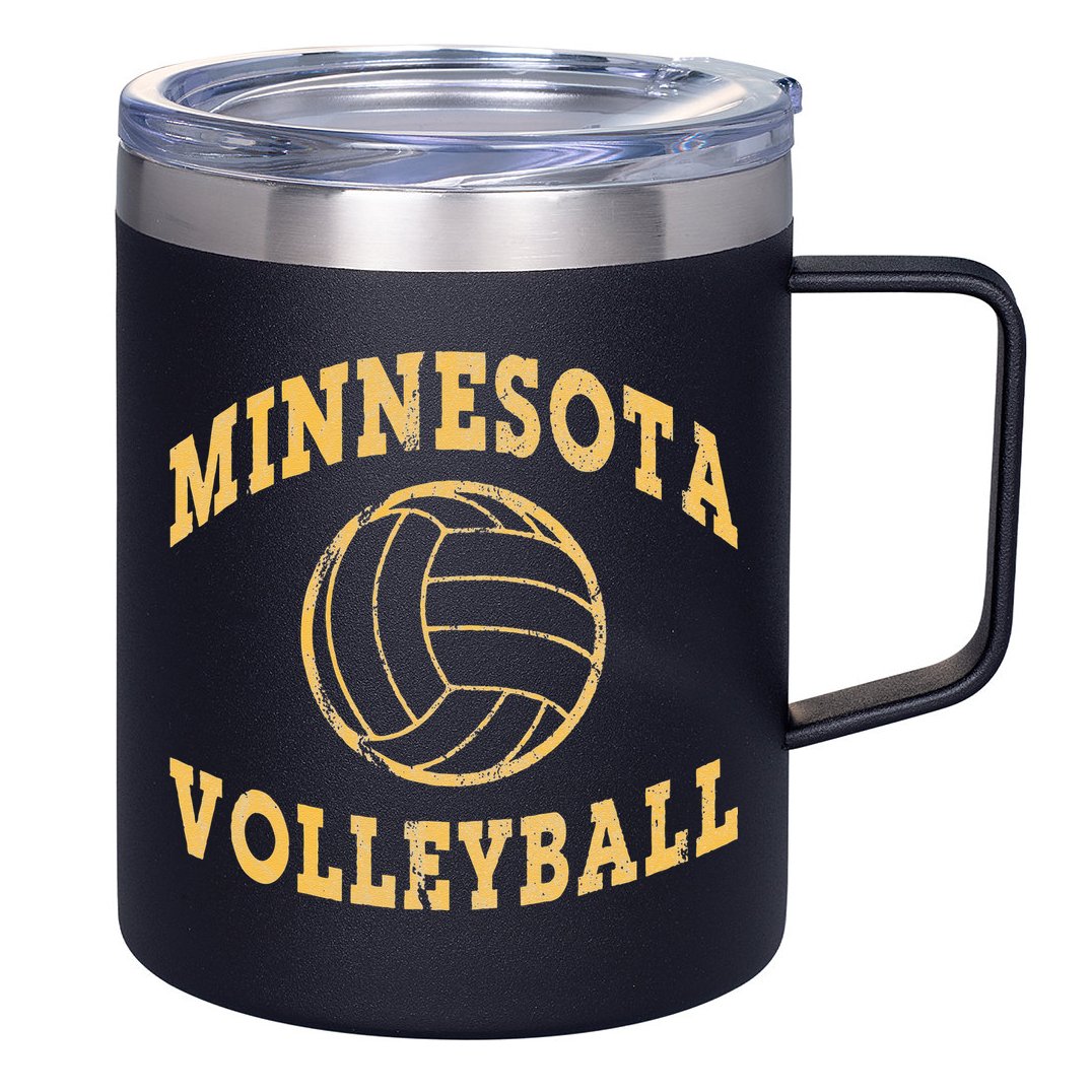 Minnesota Volleyball Classic Vintage Distressed 12oz Stainless Steel Coffee Mug