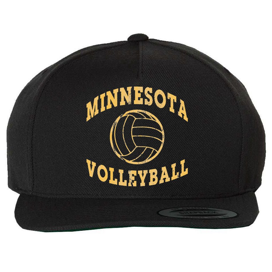 Minnesota Volleyball Classic Vintage Distressed Wool Snapback Cap
