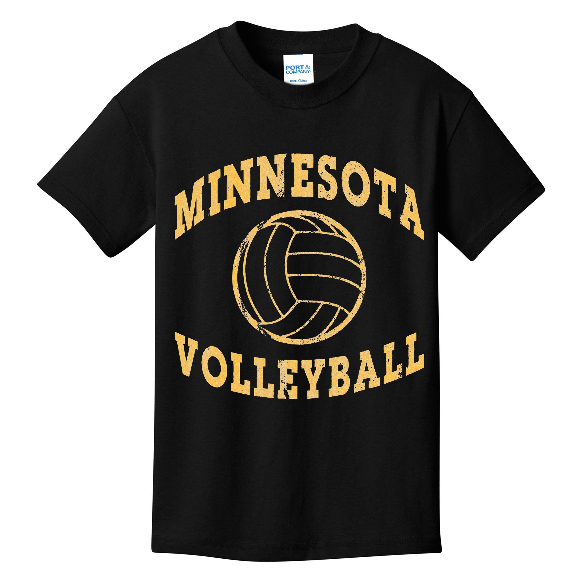 Minnesota Volleyball Classic Vintage Distressed Kids T-Shirt