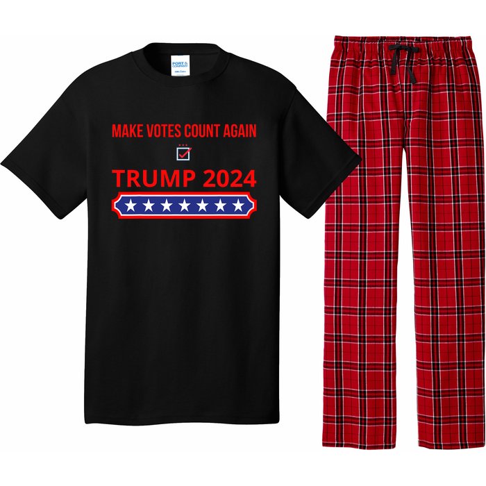 Make Votes Count Again Trump 2024 Pajama Set