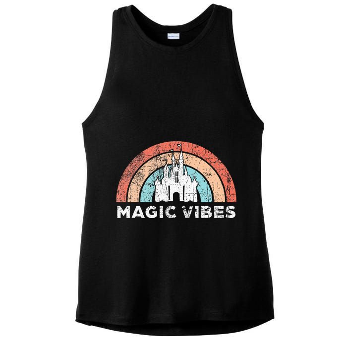 Magic Vibes Cute Matching Vacation Tops Ladies PosiCharge Tri-Blend Wicking Tank