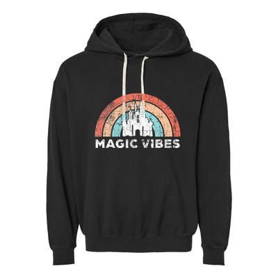 Magic Vibes Cute Matching Vacation Tops Garment-Dyed Fleece Hoodie