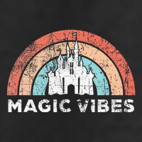 Magic Vibes Cute Matching Vacation Tops Garment-Dyed Fleece Hoodie