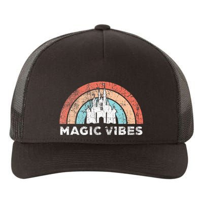 Magic Vibes Cute Matching Vacation Tops Yupoong Adult 5-Panel Trucker Hat