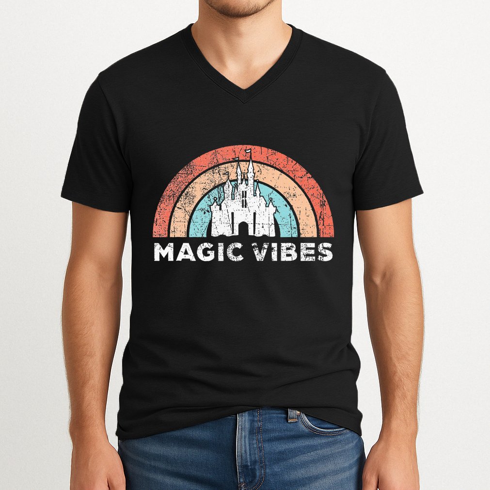 Magic Vibes Cute Matching Vacation Tops V-Neck T-Shirt