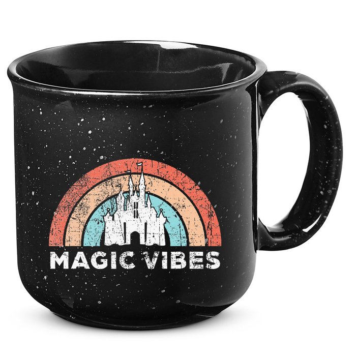 Magic Vibes Cute Matching Vacation Tops 15oz Campfire Ceramic Mug
