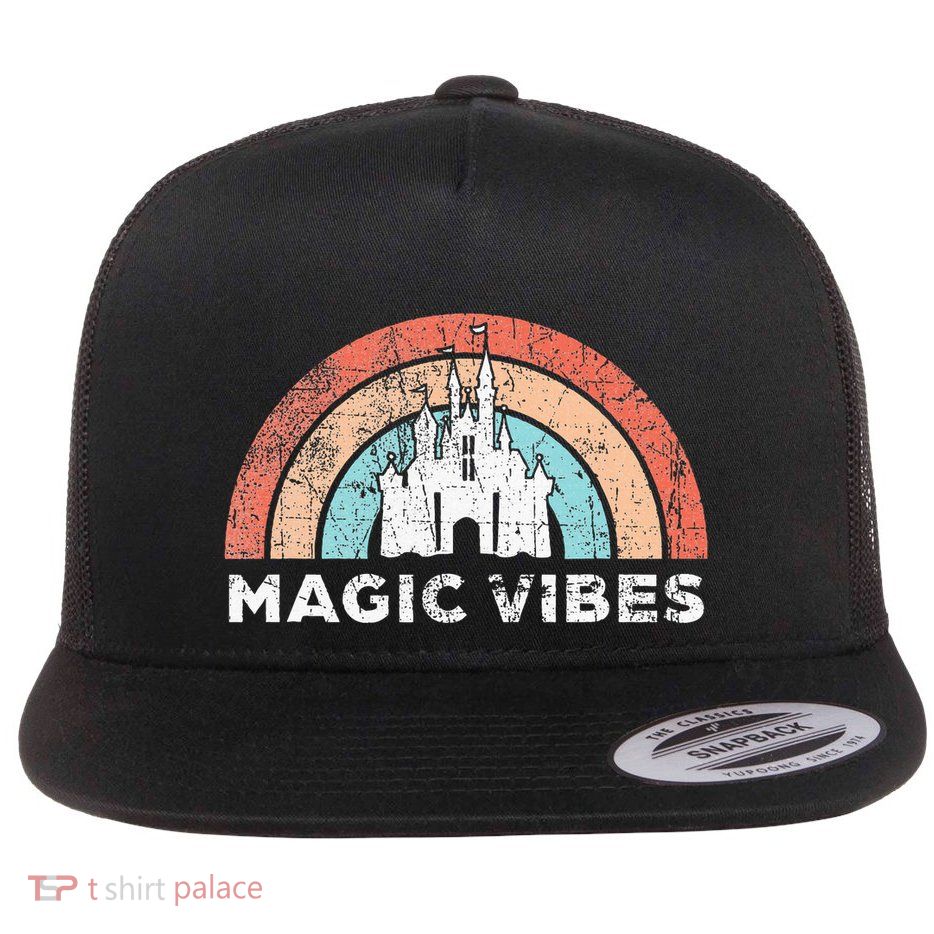 Magic Vibes Cute Matching Vacation Tops Flatbill Hat