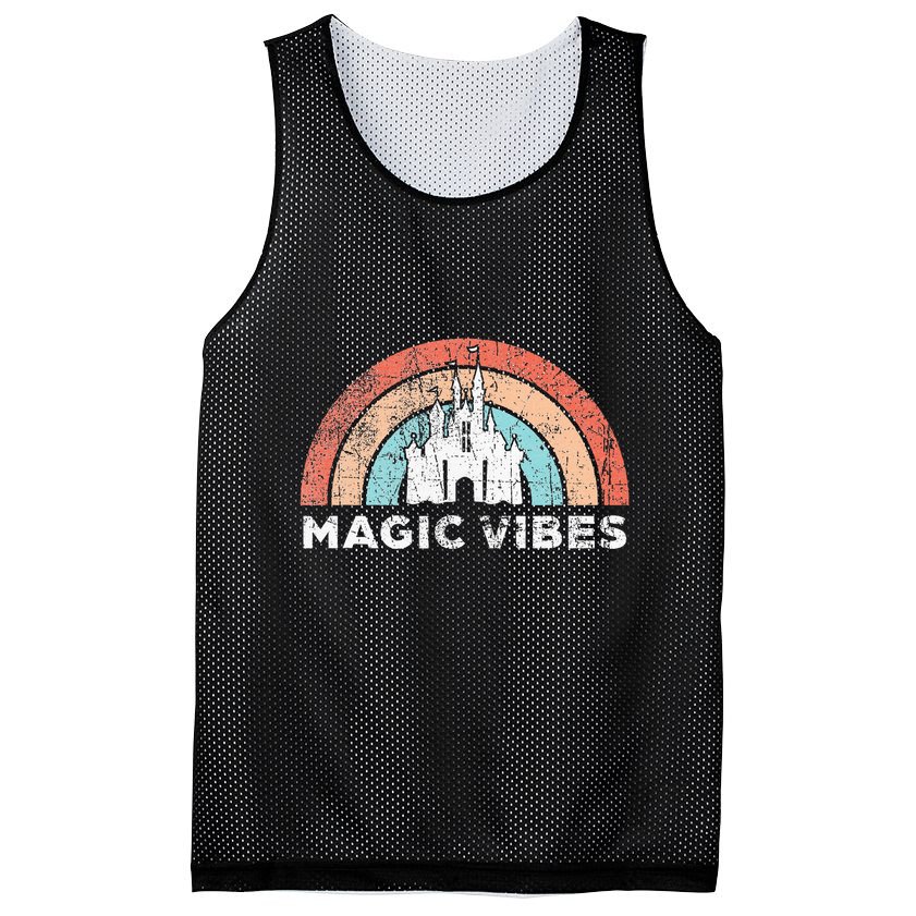 Magic Vibes Cute Matching Vacation Tops Mesh Reversible Basketball Jersey Tank