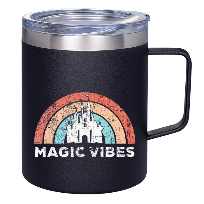 Magic Vibes Cute Matching Vacation Tops 12oz Stainless Steel Coffee Mug