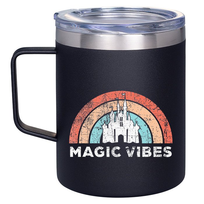 Magic Vibes Cute Matching Vacation Tops 12oz Stainless Steel Coffee Mug