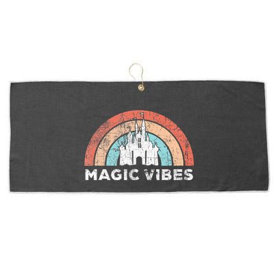 Magic Vibes Cute Matching Vacation Tops Large Microfiber Waffle Golf Towel