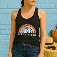 Magic Vibes Cute Matching Vacation Tops Womens Tank Top
