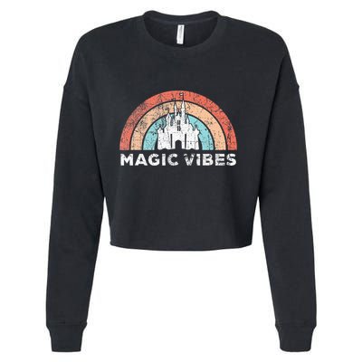 Magic Vibes Cute Matching Vacation Tops Cropped Pullover Crew