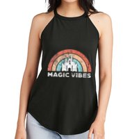 Magic Vibes Cute Matching Vacation Tops Women's Perfect Tri Rocker Tank