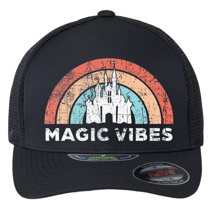 Magic Vibes Cute Matching Vacation Flexfit Unipanel Trucker Cap