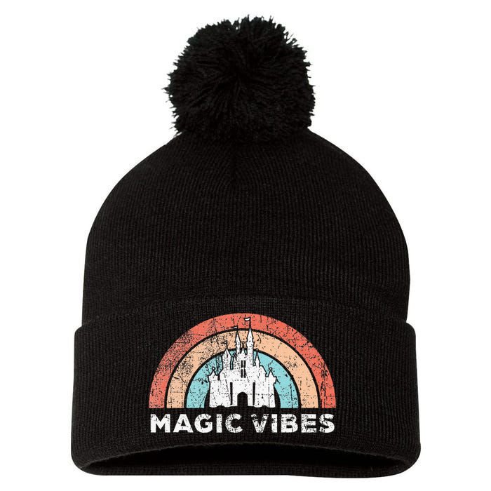 Magic Vibes Cute Matching Vacation Pom Pom 12in Knit Beanie