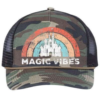 Magic Vibes Cute Matching Vacation Retro Rope Trucker Hat Cap