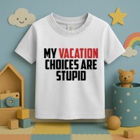 My Vacation Choices Are Stupid Funny Toddler T-Shirt