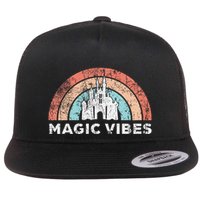 Magic Vibes Cute Vacation Flat Bill Trucker Hat