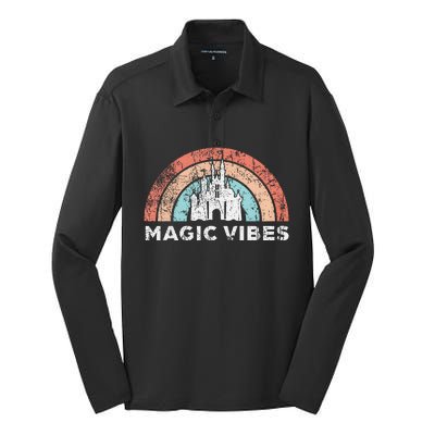 Magic Vibes Cute Vacation Silk Touch Performance Long Sleeve Polo