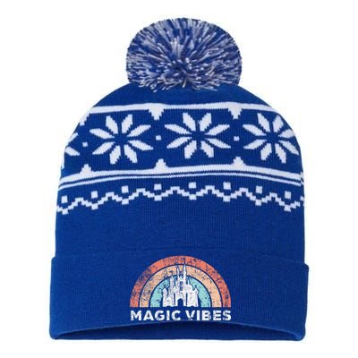 Magic Vibes Cute Vacation USA-Made Snowflake Beanie