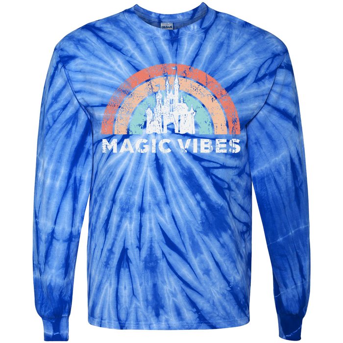 Magic Vibes Cute Vacation Tie-Dye Long Sleeve Shirt