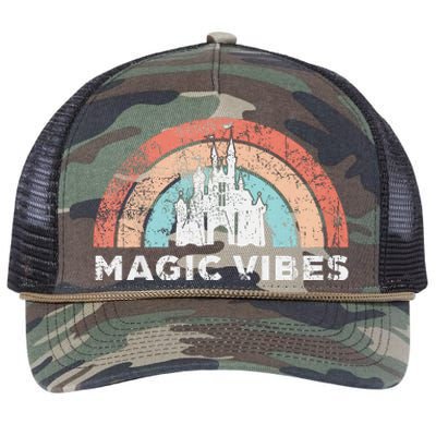 Magic Vibes Cute Vacation Retro Rope Trucker Hat Cap