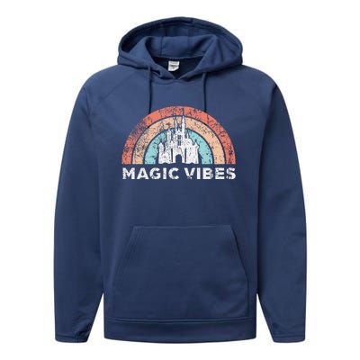 Magic Vibes Cute Vacation Performance Fleece Hoodie