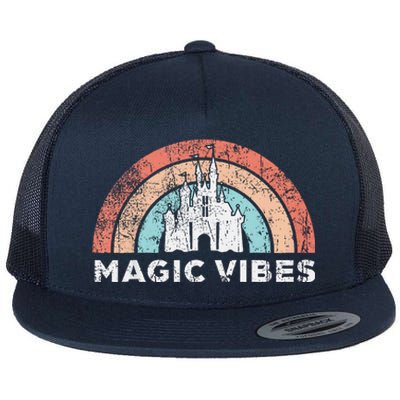 Magic Vibes Cute Vacation Flat Bill Trucker Hat