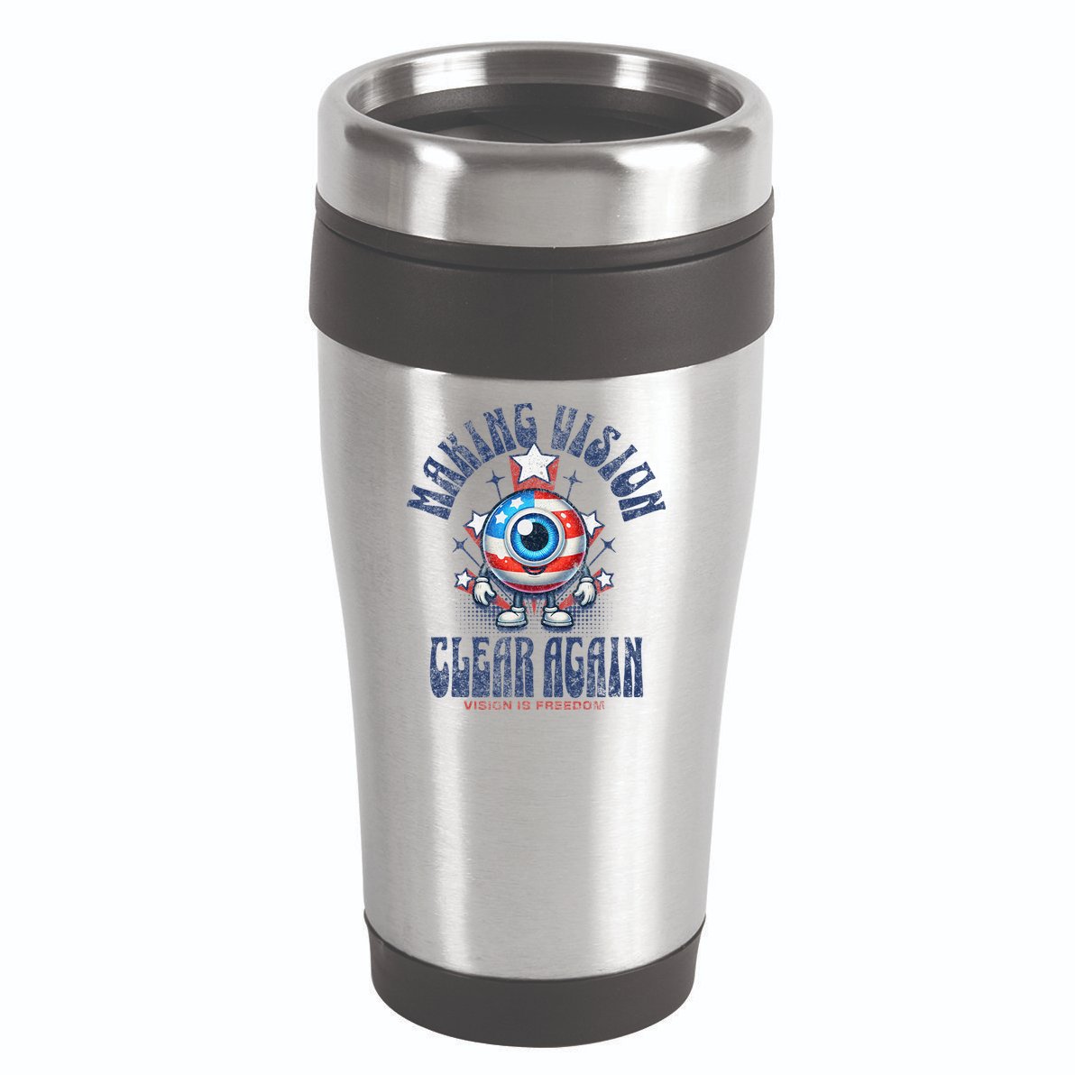 Making Vision Clear Again Funny Eye 16oz Travel Tumbler