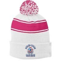 Making Vision Clear Again Funny Eye Stripe Pom Pom Beanie