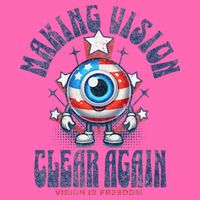 Making Vision Clear Again Funny Eye Stripe Pom Pom Beanie