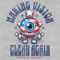 Making Vision Clear Again Funny Eye Ladies PosiCharge Tri-Blend Wicking Tank