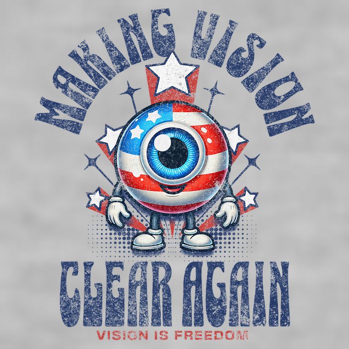 Making Vision Clear Again Funny Eye Ladies PosiCharge Tri-Blend Wicking Tank