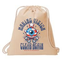 Making Vision Clear Again Funny Eye Drawstring Bag
