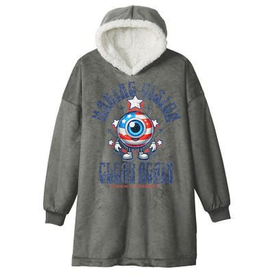 Making Vision Clear Again Funny Eye Hooded Wearable Blanket