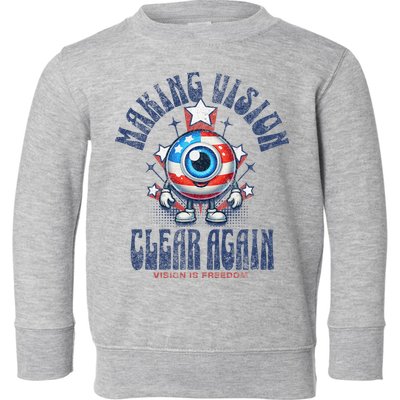 Making Vision Clear Again Funny Eye Toddler Sweatshirt