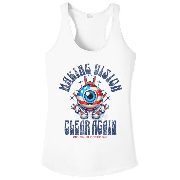 Making Vision Clear Again Funny Eye Ladies PosiCharge Competitor Racerback Tank
