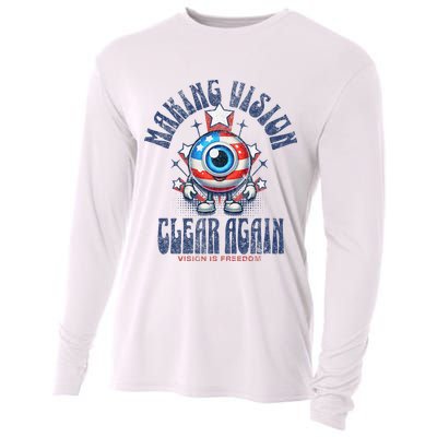 Making Vision Clear Again Funny Eye Cooling Performance Long Sleeve Crew