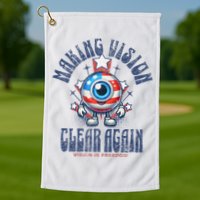 Making Vision Clear Again Funny Eye Golf Towel