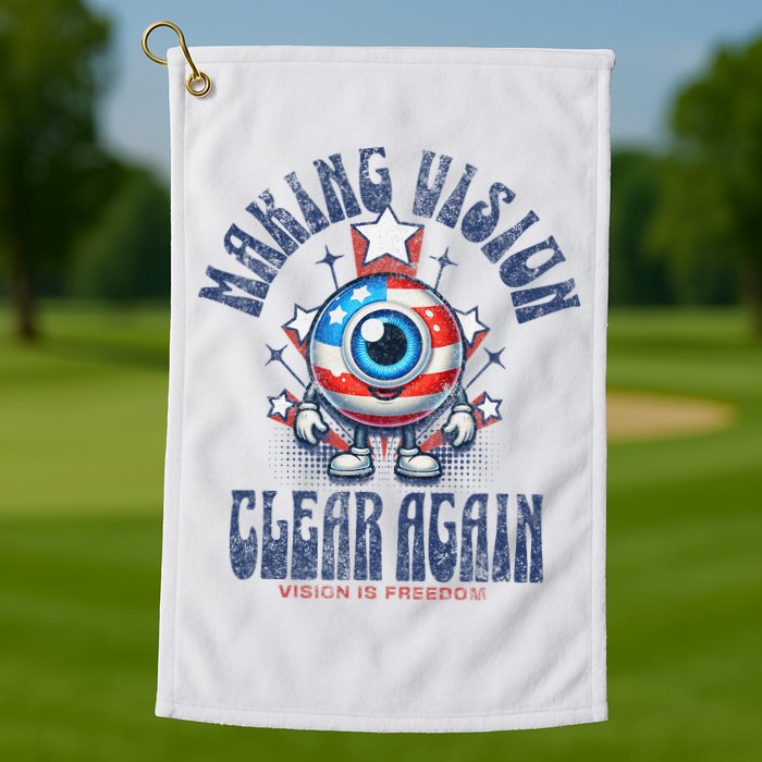 Making Vision Clear Again Funny Eye Golf Towel