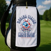 Making Vision Clear Again Funny Eye Golf Towel